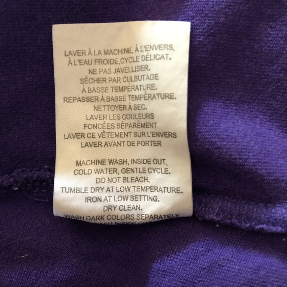 Pennington’s Form Fit Purple Tee - Picture 6 of 6